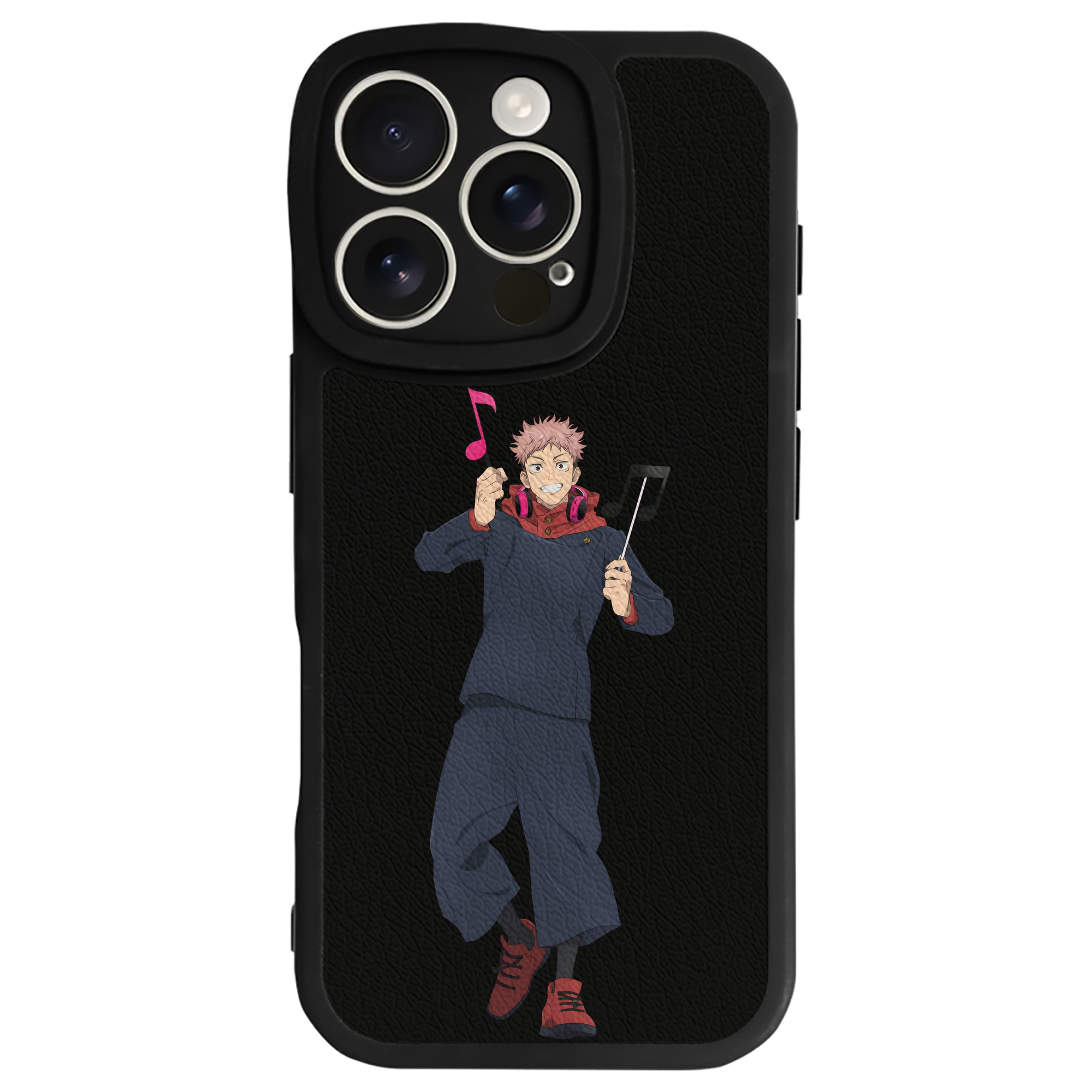 （画像用） 呪術廻戦 Jujutsu Kaisen 【iPhone 16シリーズ対応】シリコンスマホケース（レザー調） 材質：シリコン